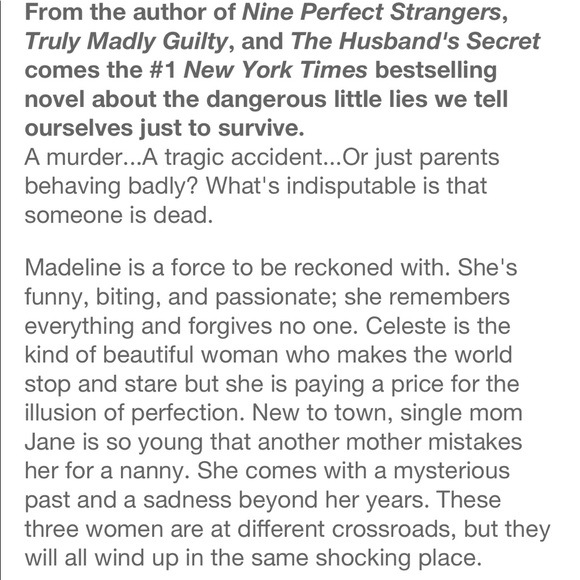 BIG LITTLE LIES Book by Liane Moriarty - Picture 3 of 7